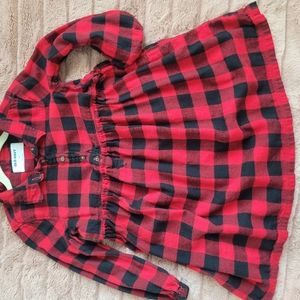 Buffalo Plaid dress for the Holidays 4T